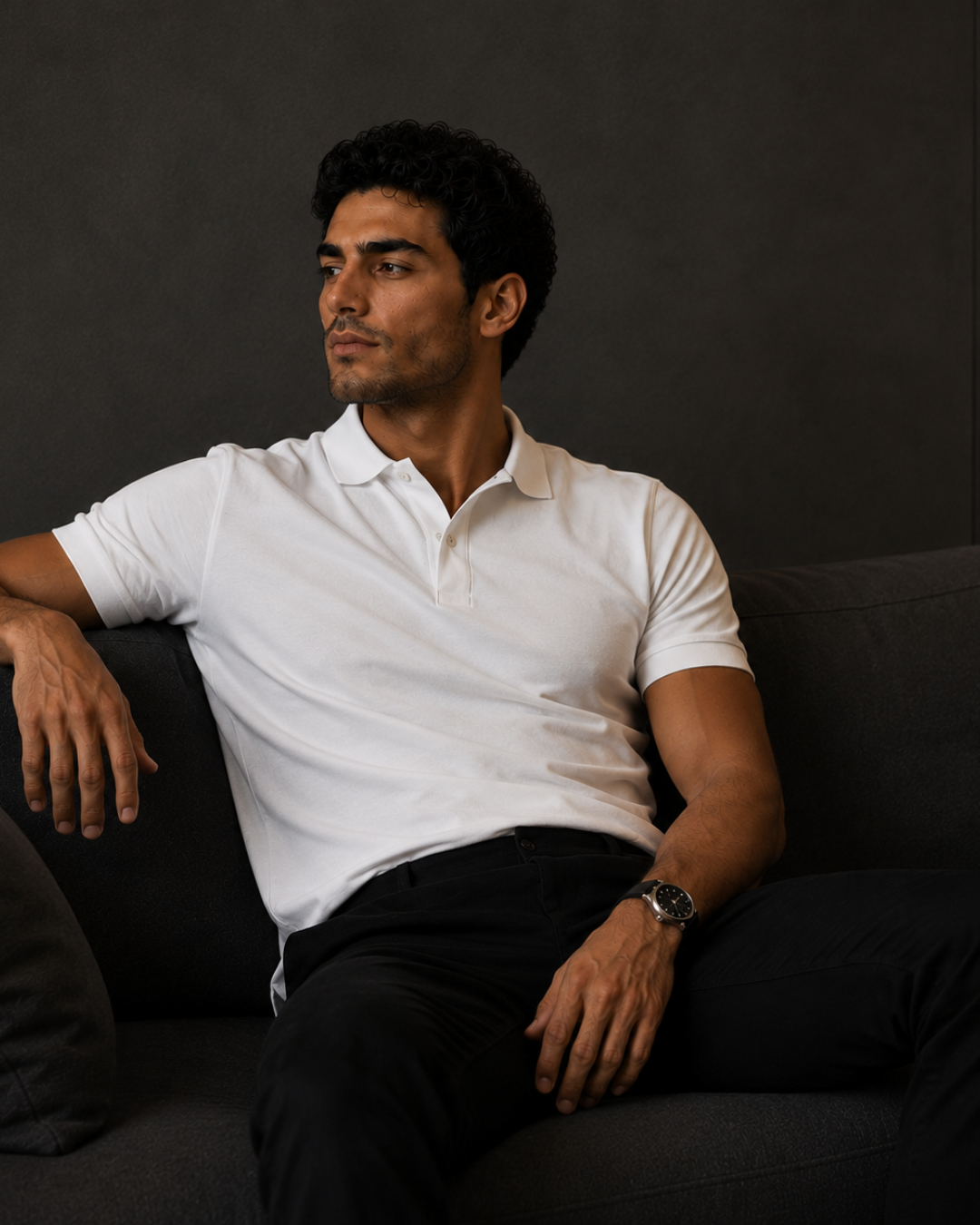 Slim Polo Shirt - White