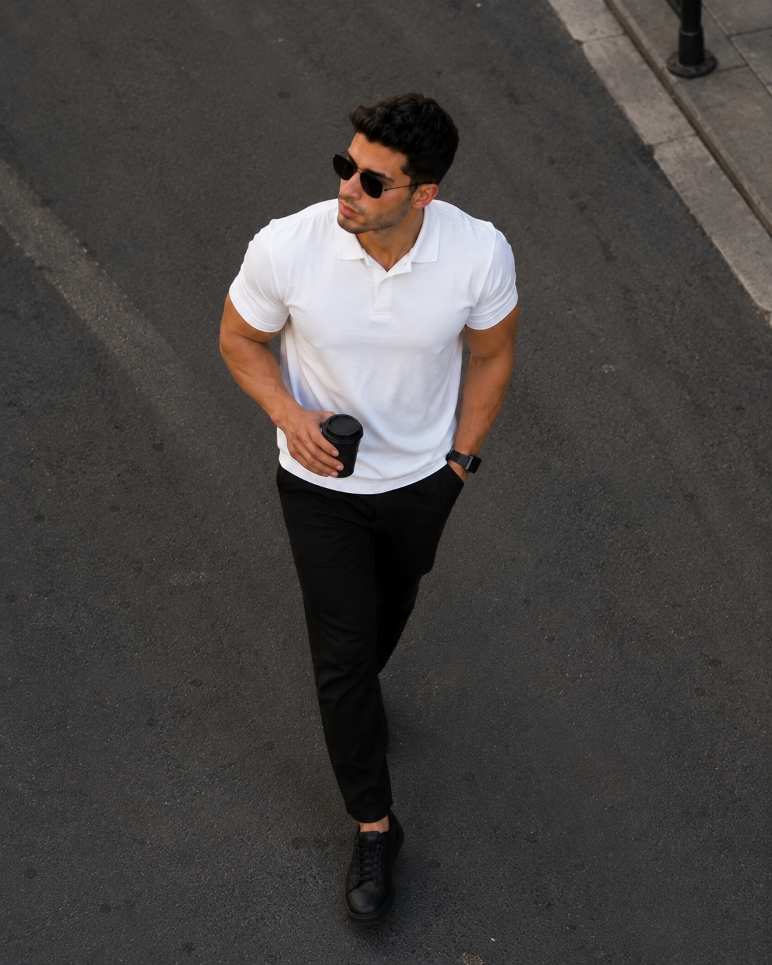 Slim Polo Shirt - White