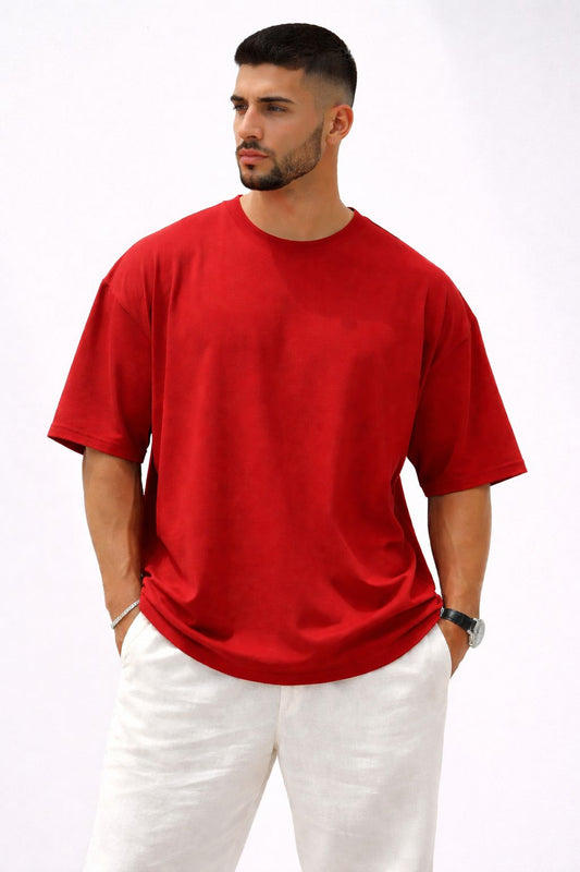 Over Size T-Shirt - Red